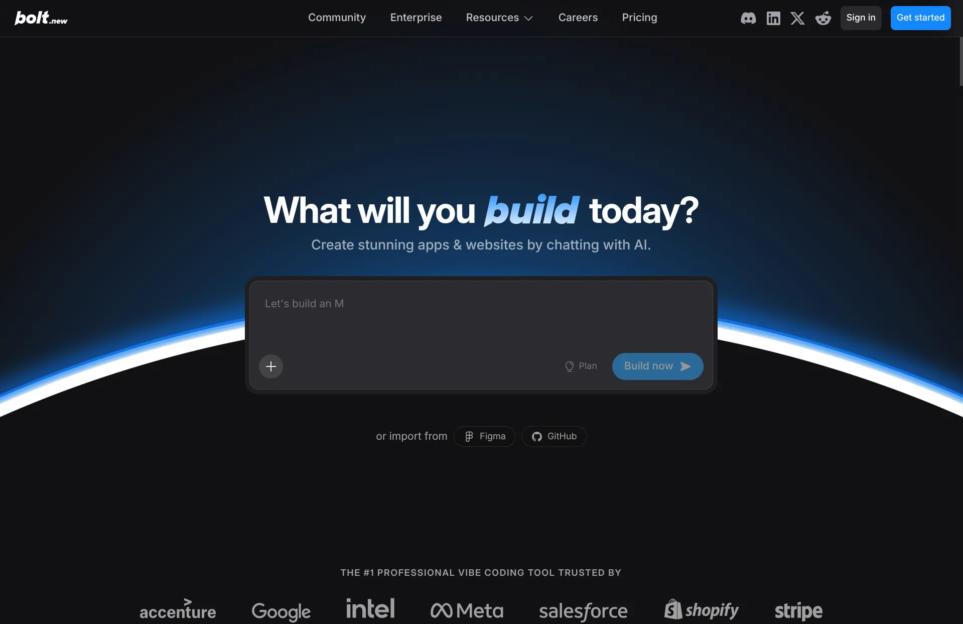 Criador de apps com IA Bolt