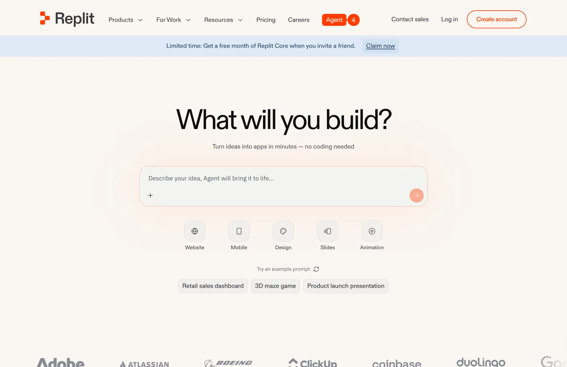 Replit AI app builder