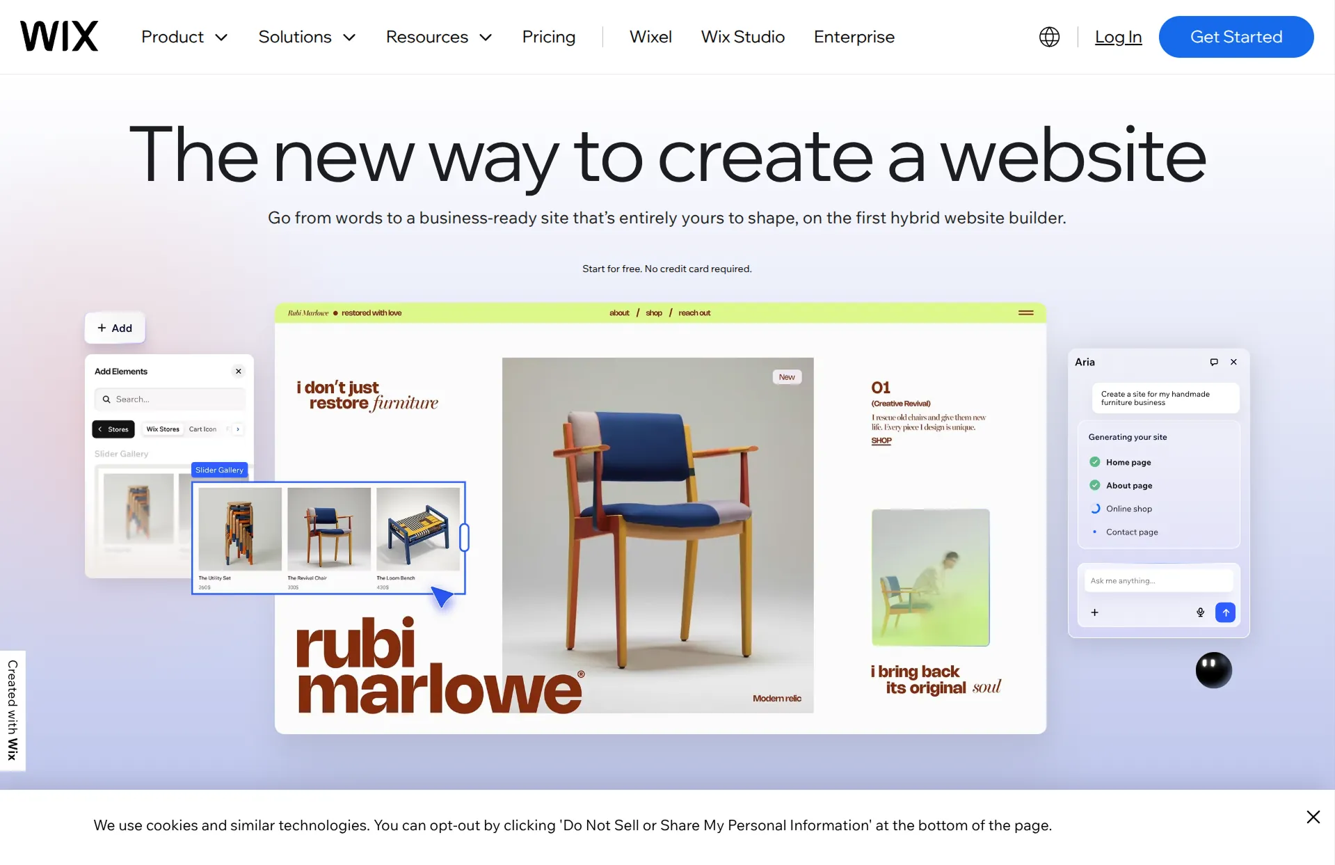 Wix website builder