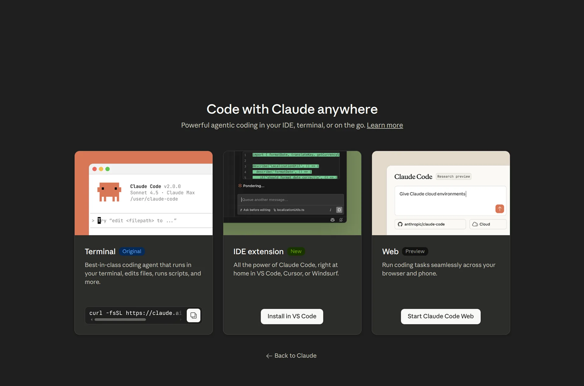 Claude Code AI coding agent for redesigning websites