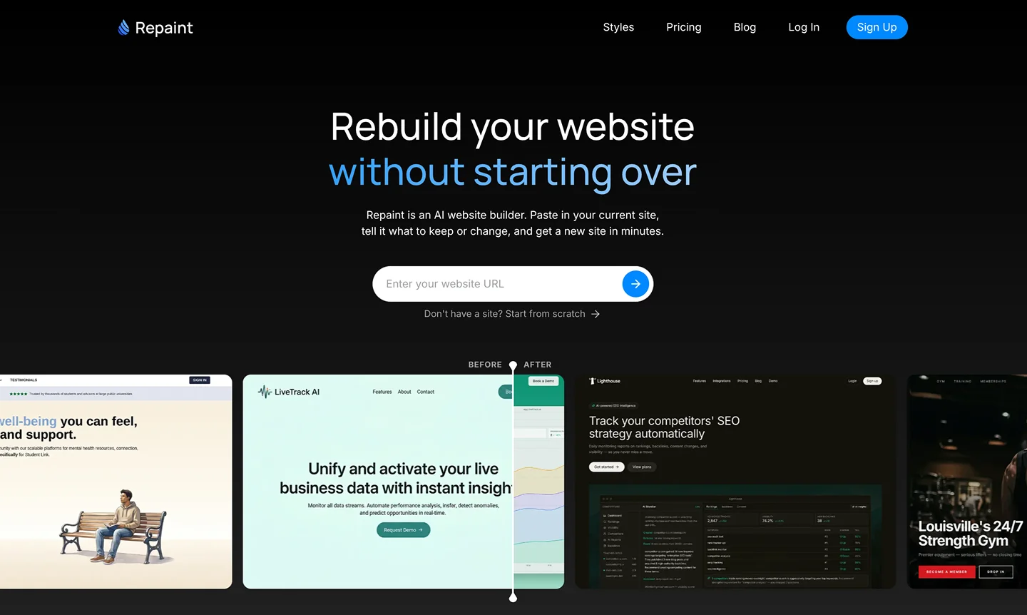 Import your existing Webflow URL