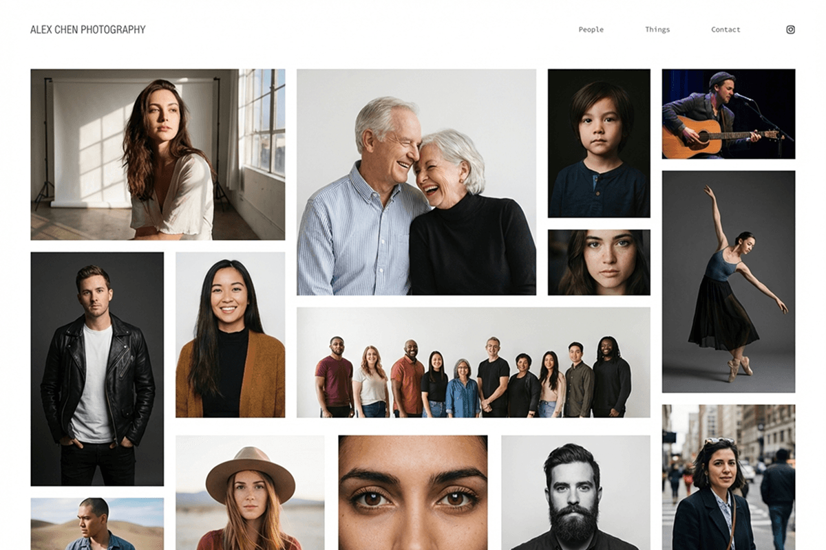 photography website builder example 3
