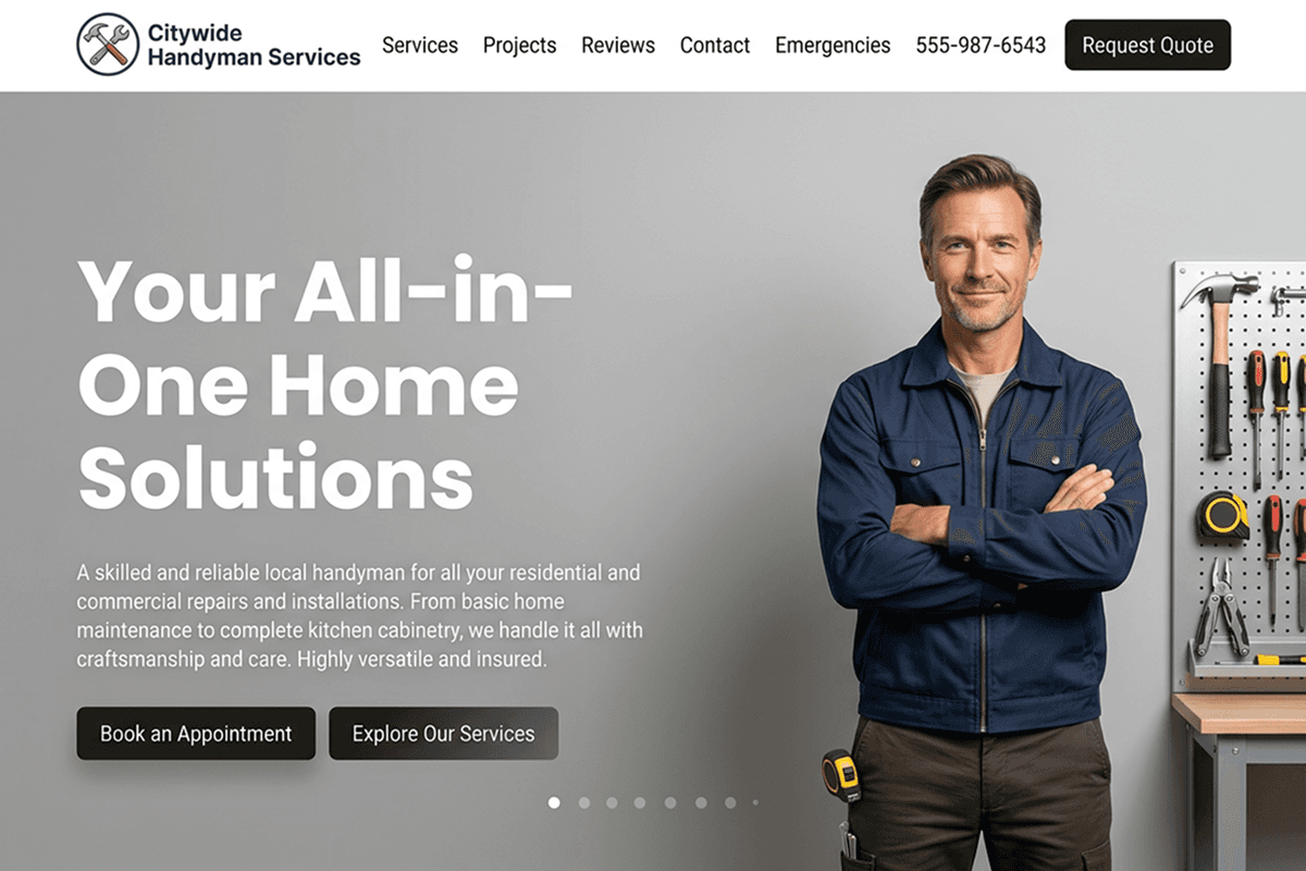 handyman website builder example 4