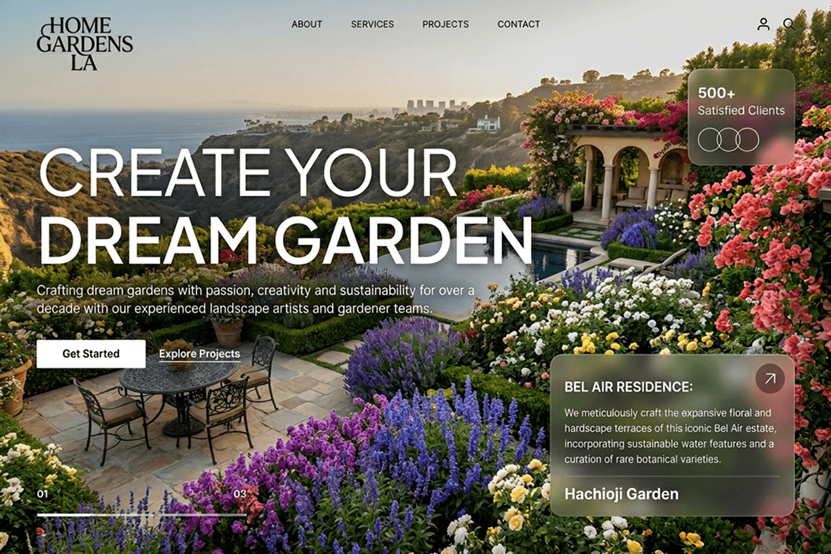 landscaping website builder example 3