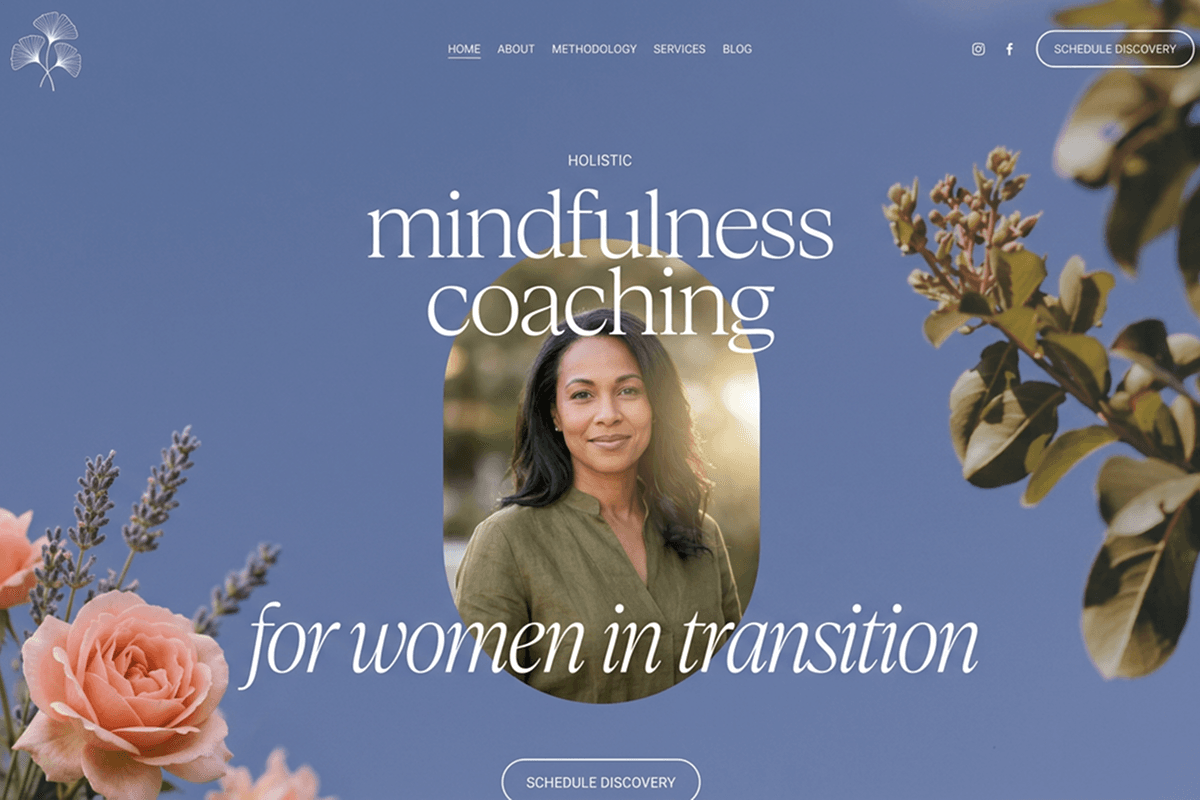 life coach website builder example 4