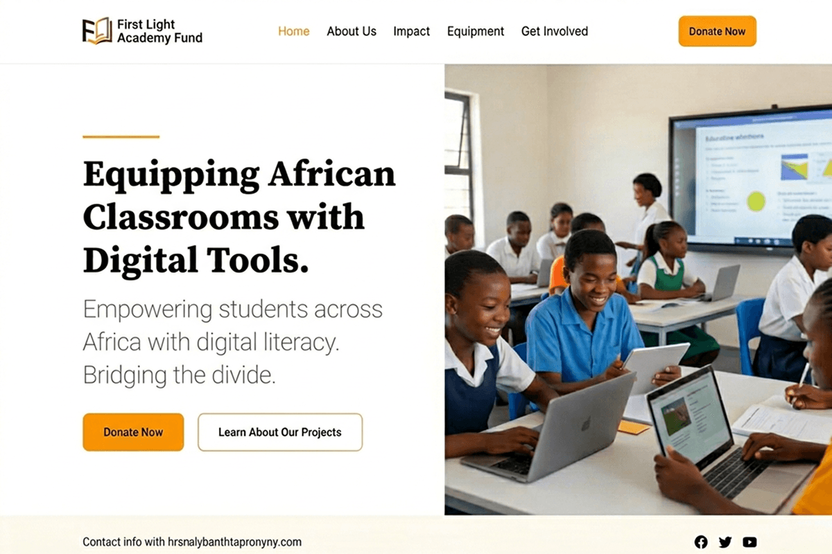 nonprofit website builder example 2