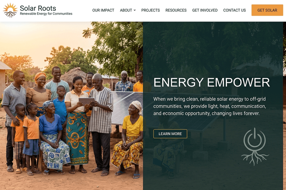 nonprofit website builder example 4