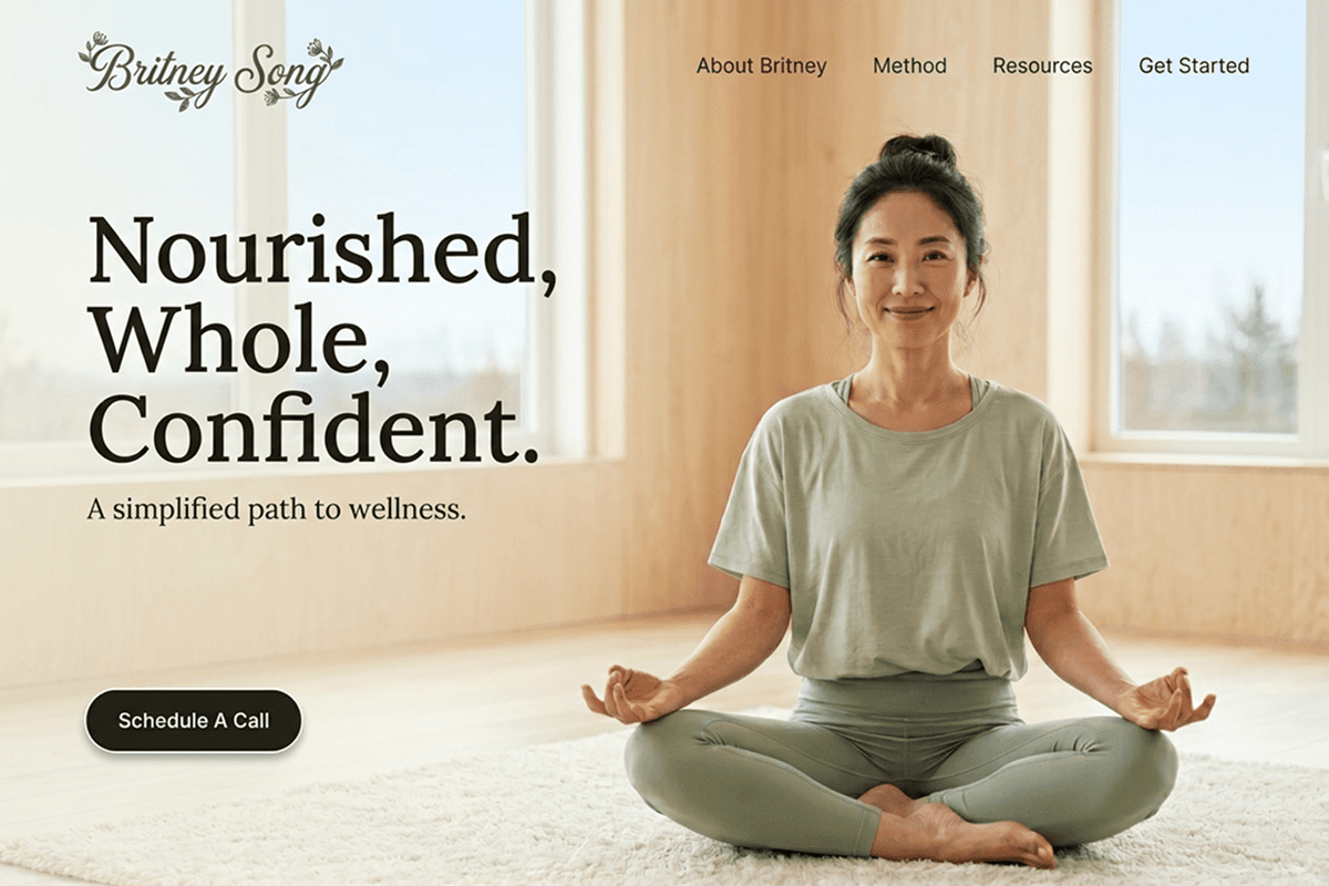 personal trainer website builder example 3