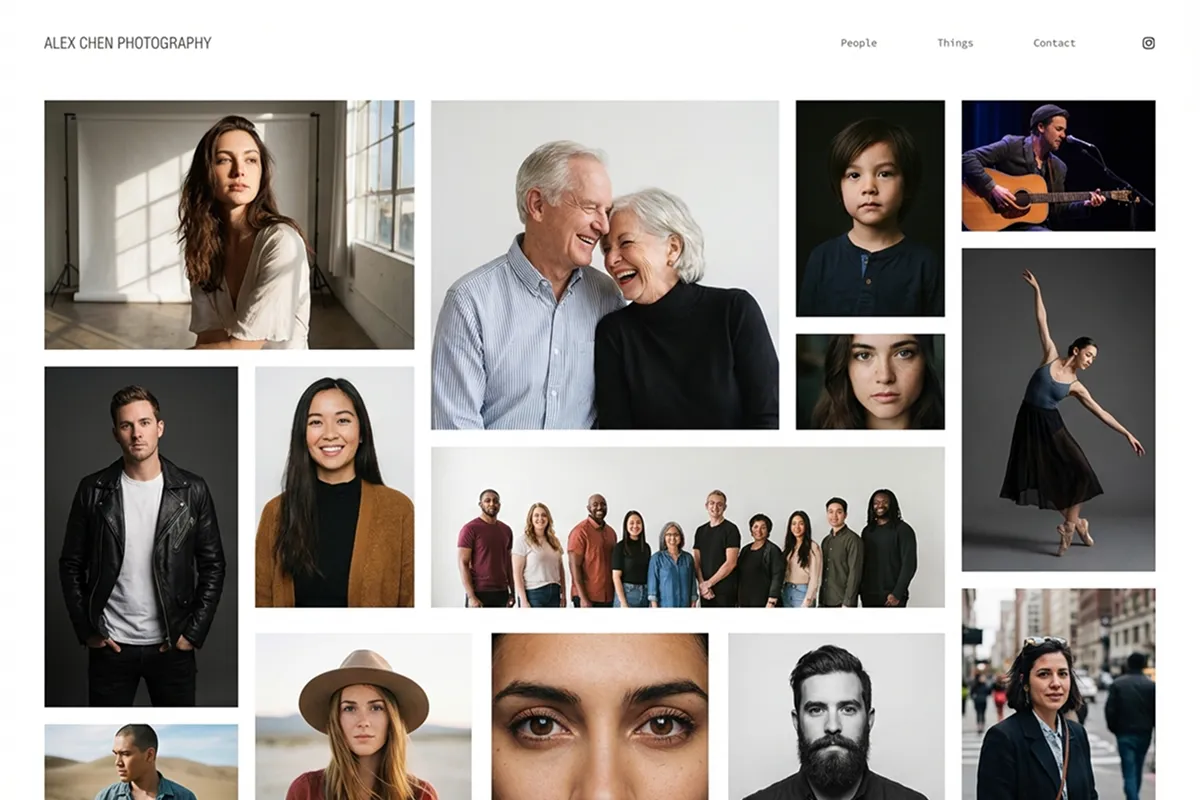 photography website builder example 3