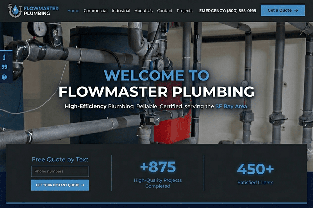 plumber website builder example 4