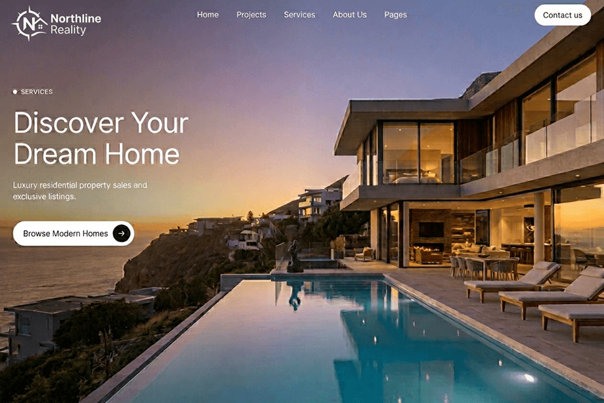 real estate website builder example 1