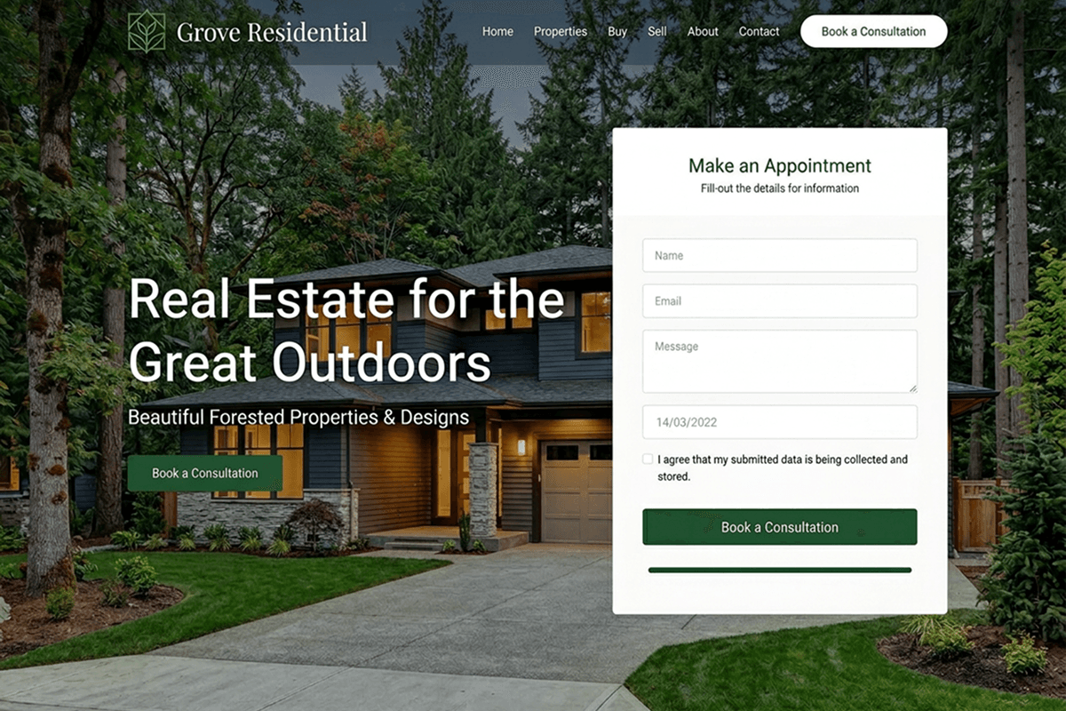 real estate website builder example 4