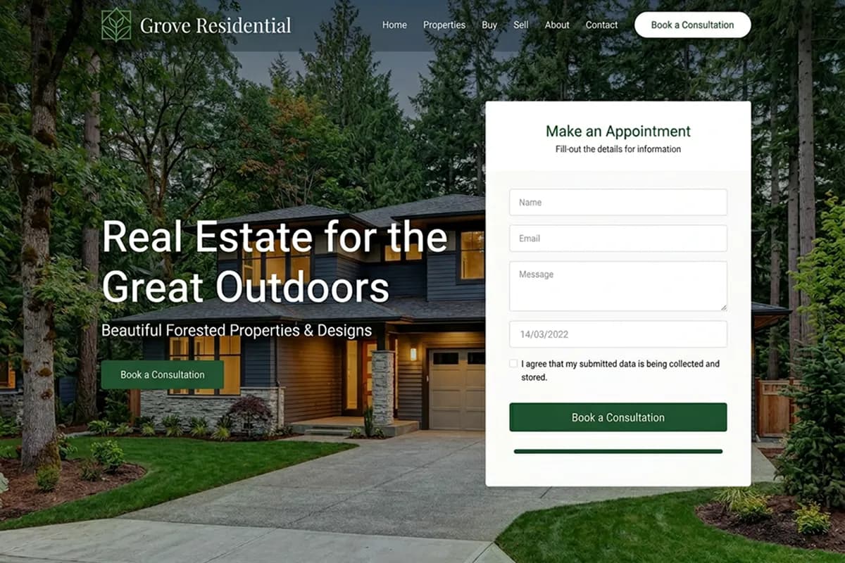 real estate website builder example 4