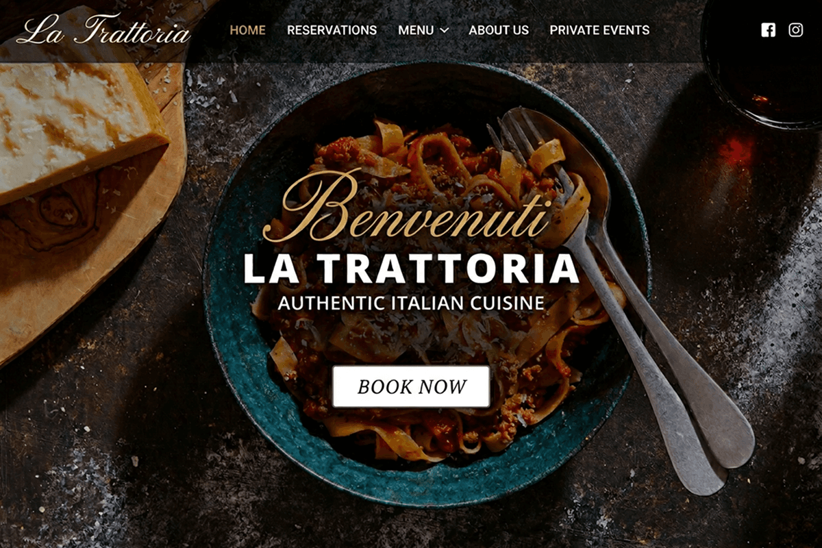 restaurant website builder example 4