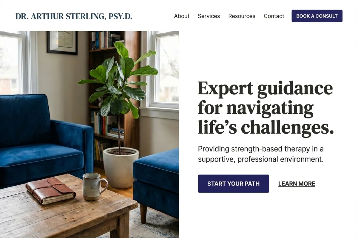 therapist website builder example 3