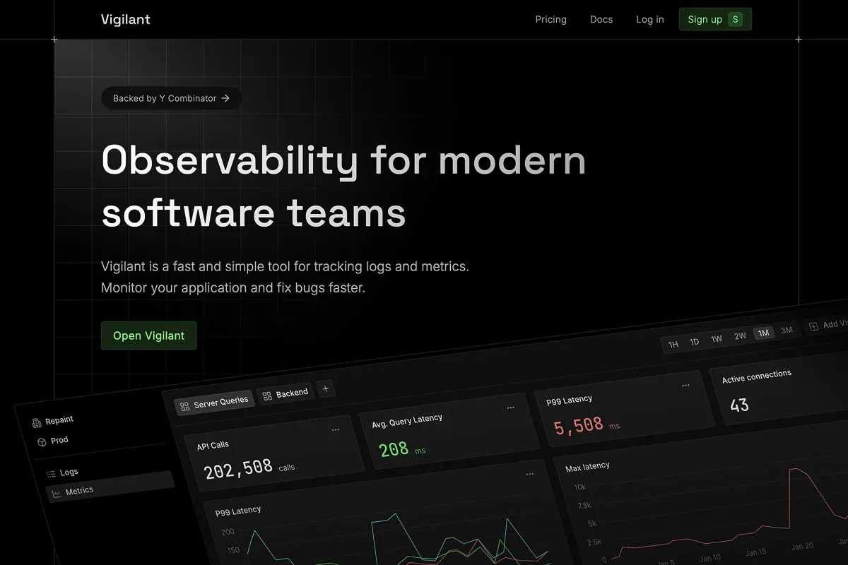 AI-redesigned SaaS startup website